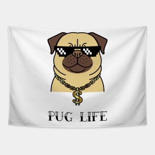 Pug Life By Lamaj Tapestry