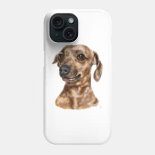 Happy Smiling Dachshund Puppy Dog Phone Case