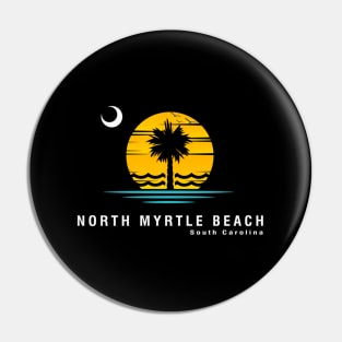 North Myrtle Beach South Carolina Palmetto Moon Pin