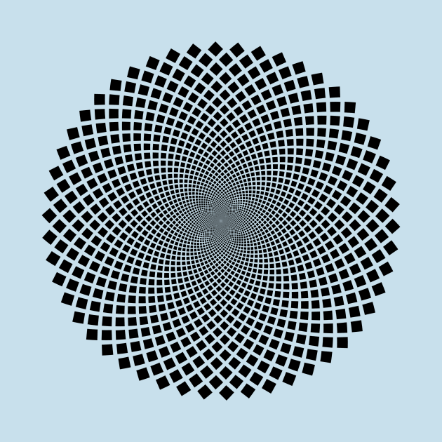 Optical Illusion Vortex T-shirt by BlueDolphinStudios