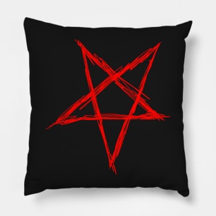 Pentagram (red) Pillow