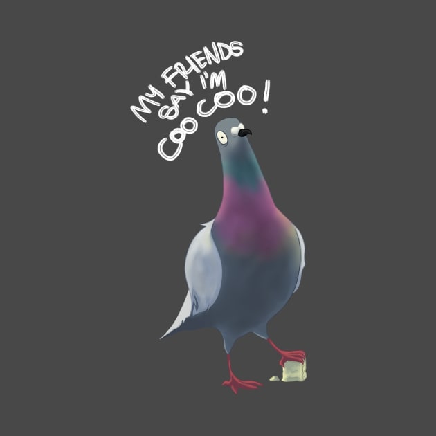 Pigeon Artwork - London, NYC, Flying Rats - Coo Coo by aronimation