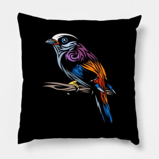 Tribal Sparrow Tropical Bird - Pillow