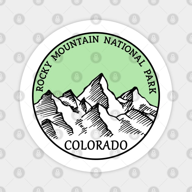 Rocky Mountain National Park Colorado Magnet by heybert00