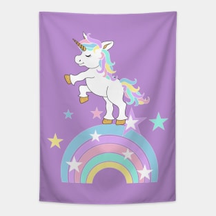 Rainbow Unicorn Tapestry