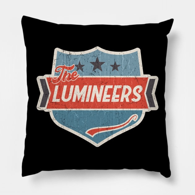 the lumineers vintage art Pillow by KOKOS PAPA