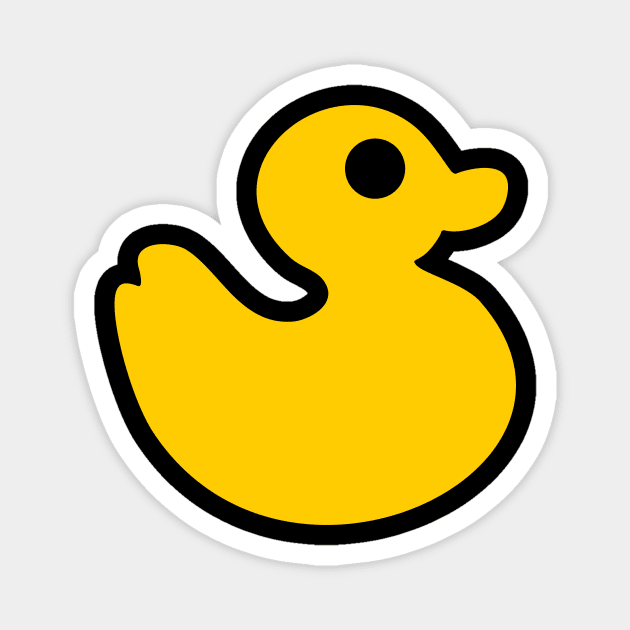 Yellow Rubber Duck Magnet by XOOXOO