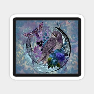 Purple Owl Magnet