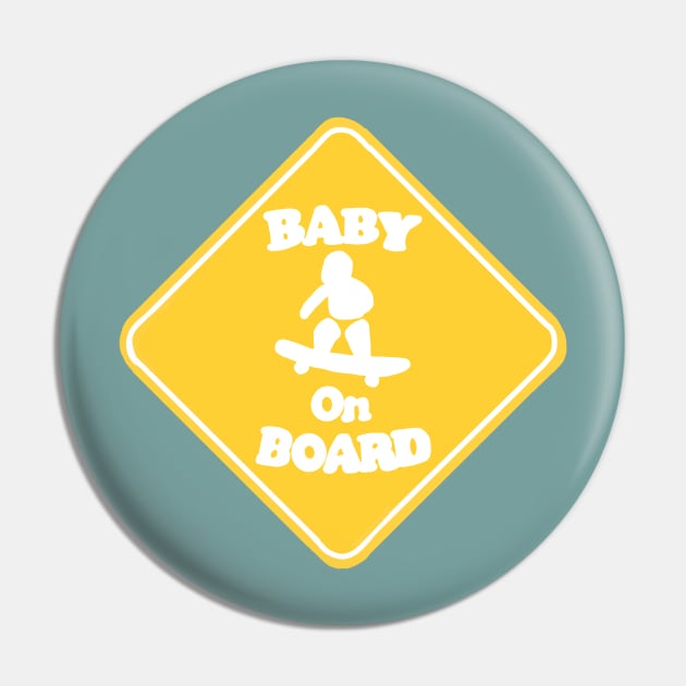 Baby on Board Sign Pin by RoserinArt