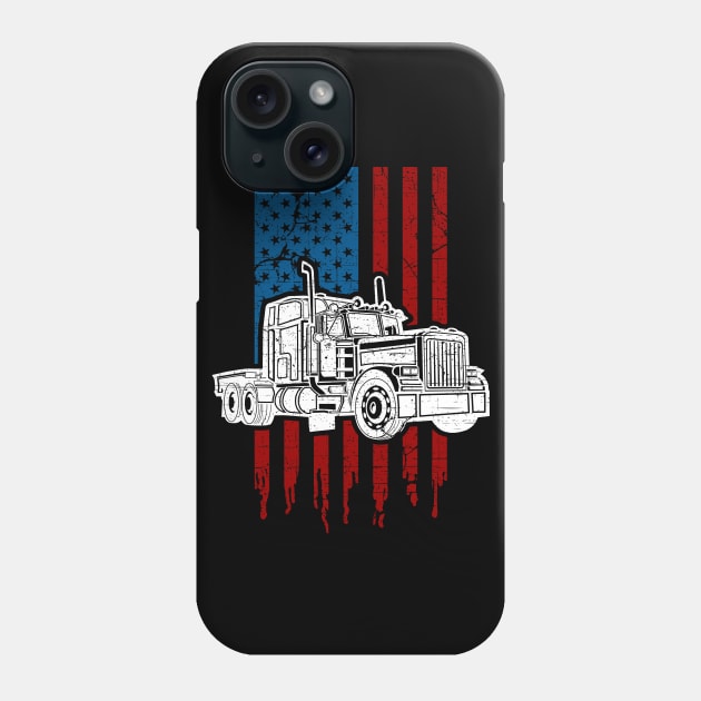 Big Rig Truck Driver Phone Case by RadStar