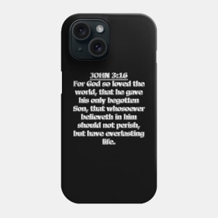 Bible Verse John 3:16 Phone Case