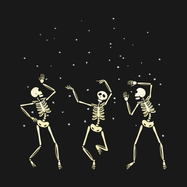 Skeletons dancing by Skulls To Go