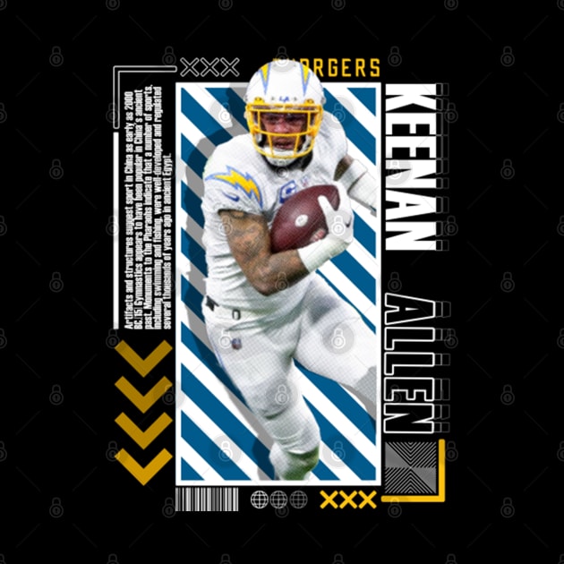 Keenan Allen Paper Poster Version 10 by art.Hamdan