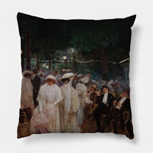 The Beautiful at Night by Jean Beraud Pillow