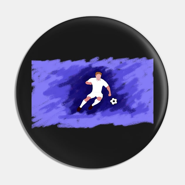 Soccer Blue Pin by denip
