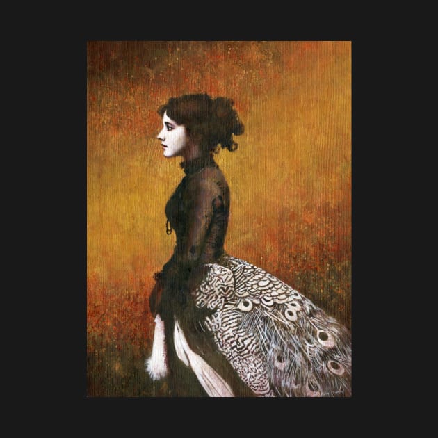 Victorian Peacock Girl by mictomart