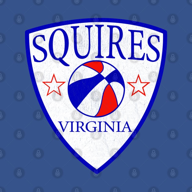 Vintage Virginia Squires Basketball by LocalZonly