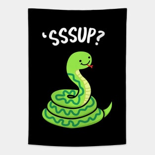 Ssssup Cute Snake Pun Tapestry