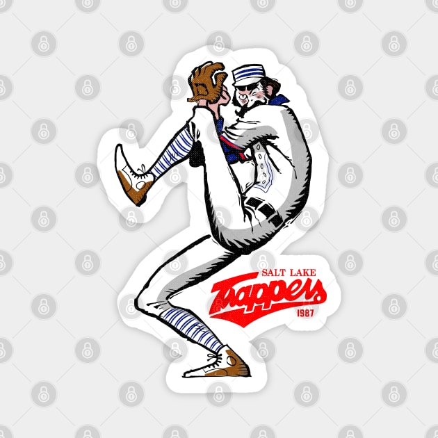 Defunct Salt Lake Trappers Pioneer League Champs, 1987 Magnet by LocalZonly