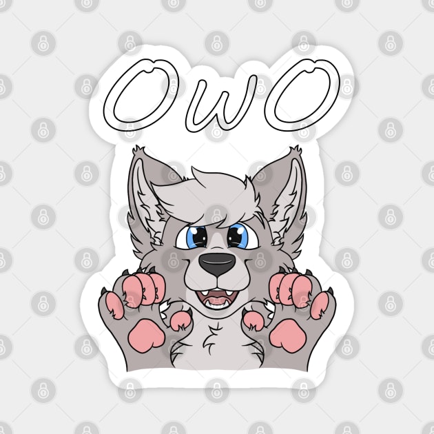 OwO furry Magnet by WolvesSoul