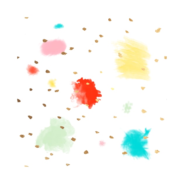 Cupcake Sprinkles, Dash of Gold by PixDezines