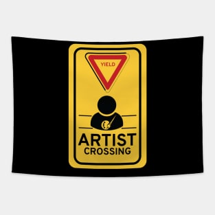 Artist crossing Tapestry