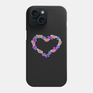 Floral Heart Shape | Cherie's Art(c)2021 Phone Case