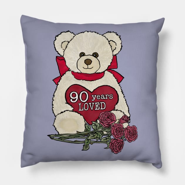 90th birthday Pillow by BlueTiger