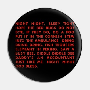 Bottom - Night Night Pin