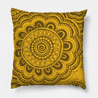 Bumblebee Anemone Flowers Pillow