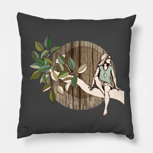 Natural Habitat Pillow by micklyn