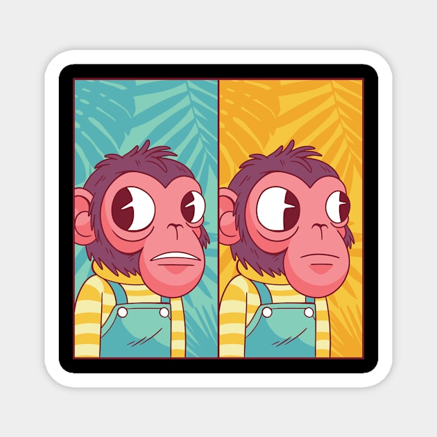 Funny Ape Magnet by EarlAdrian