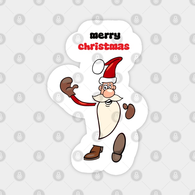 Merry Christmas, happy Christmas,Santa Claus,santa claus cap T-Shirt Magnet by ShopiLike