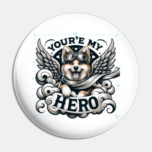 Hero Hound in Flight Pin