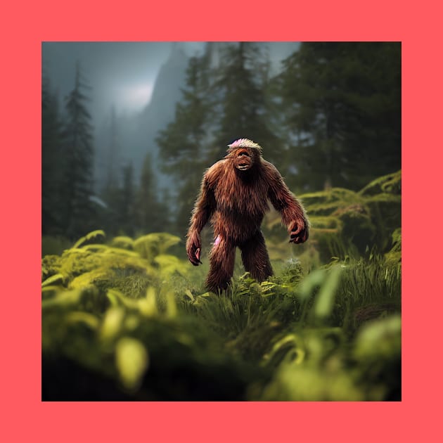 Sasquatch in Nature by Grassroots Green