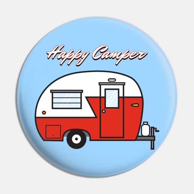 Happy Camper Pin by Ferrous Frog