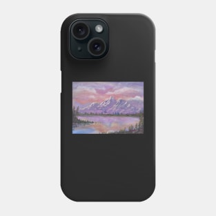 Mountain Glory Sunrise Landscape Painting Phone Case