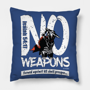 Christianity Pillow - NO-WEAPONS soldier with sword Classic by Richard Ramirez