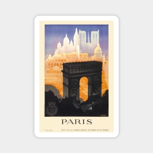 Paris Vintage Travel Poster 1935 Magnet