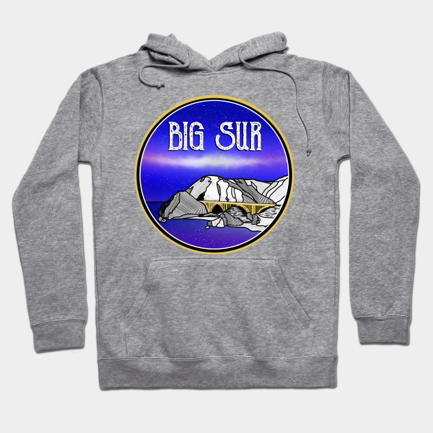 Retro Big Sur California Coast WPA Style Vintage Graphic Sweatshirt