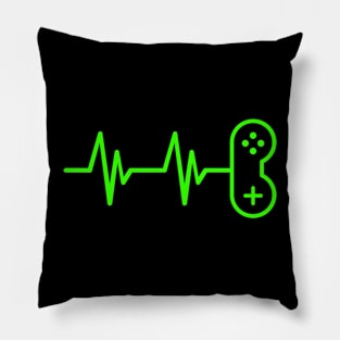 Gamer Heartbeat, Video Game Lover Pillow