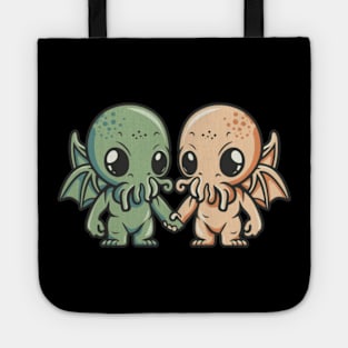 Cthulove - Cthulhus holding hands - Valentine Cthulhu #4 Tote