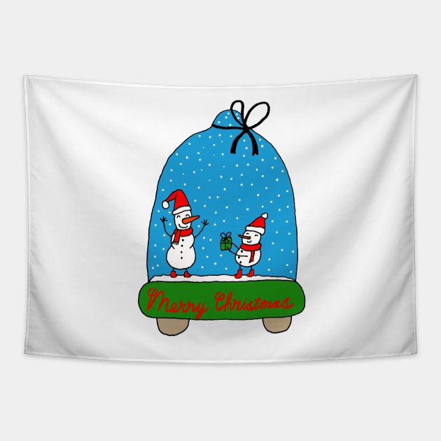 Snowman Dome Tapestry by jhsells98