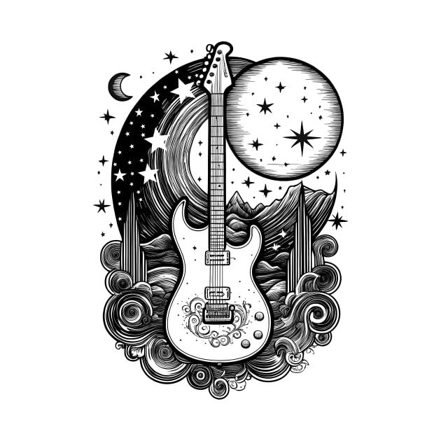 Starry Electro Guitar by Yilsi