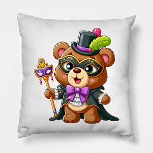 Cute Carnival Bear Kawaii Pillow