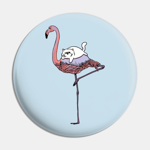 Flamingo and persian cat Pin by huebucket