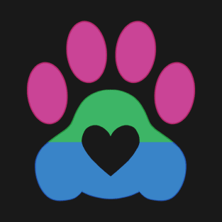 Pride Paw: Polysexual Pride T-Shirt