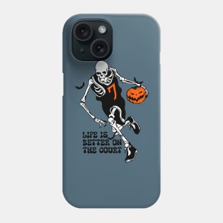 Basketball skeleton Halloween Phone Case