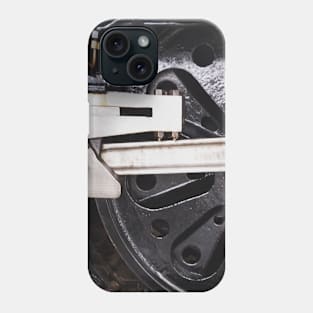 Driving Wheel on a Battle of Britain Class Light Pacific Steam Engine Phone Case