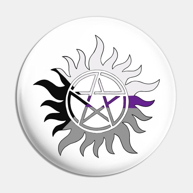 Demisexual Anti Possession Symbol Pin by KayWinchester92